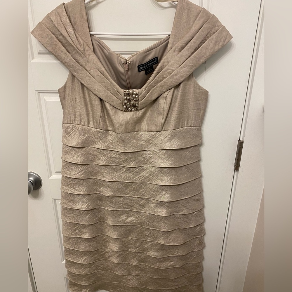 Champagne Jessica Howard Dress